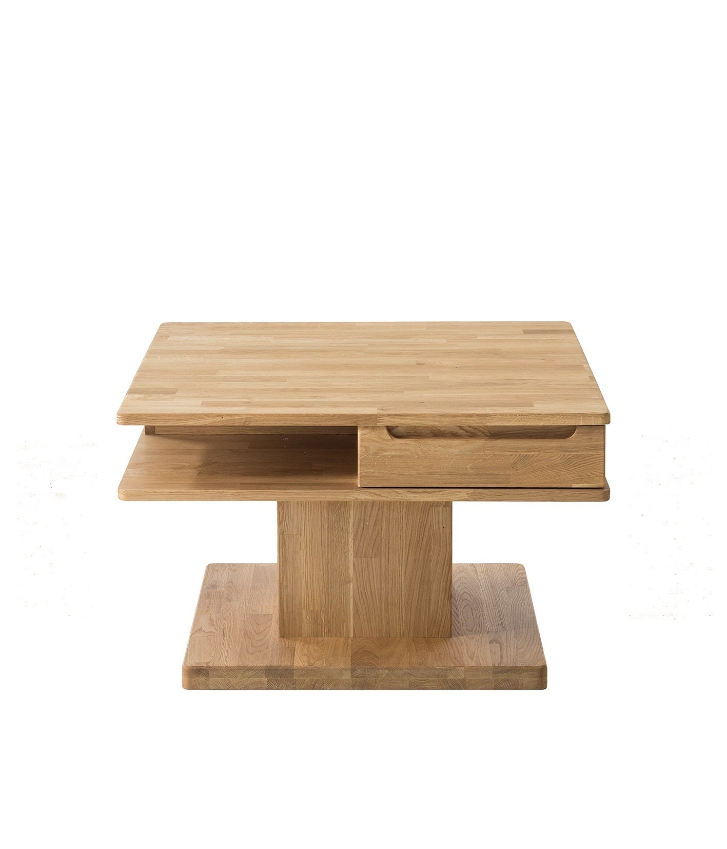 NordicStory Mesa de centro de madera maciza de roble
